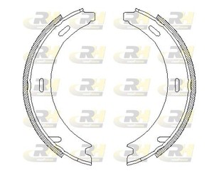 Колодки ручного тормоза к-кт для Mercedes Benz W210 E-Klasse 1995-2000 новый