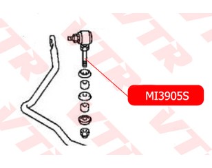 Стойка переднего стабилизатора для Mitsubishi Galant (E3) 1988-1993 новый