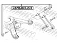 Болт развальный задний к-кт FEBEST 2329-007-KIT