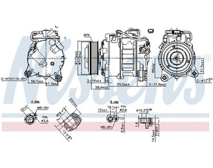 Компрессор системы кондиционирования для BMW X3 F25 2010-2017 новый