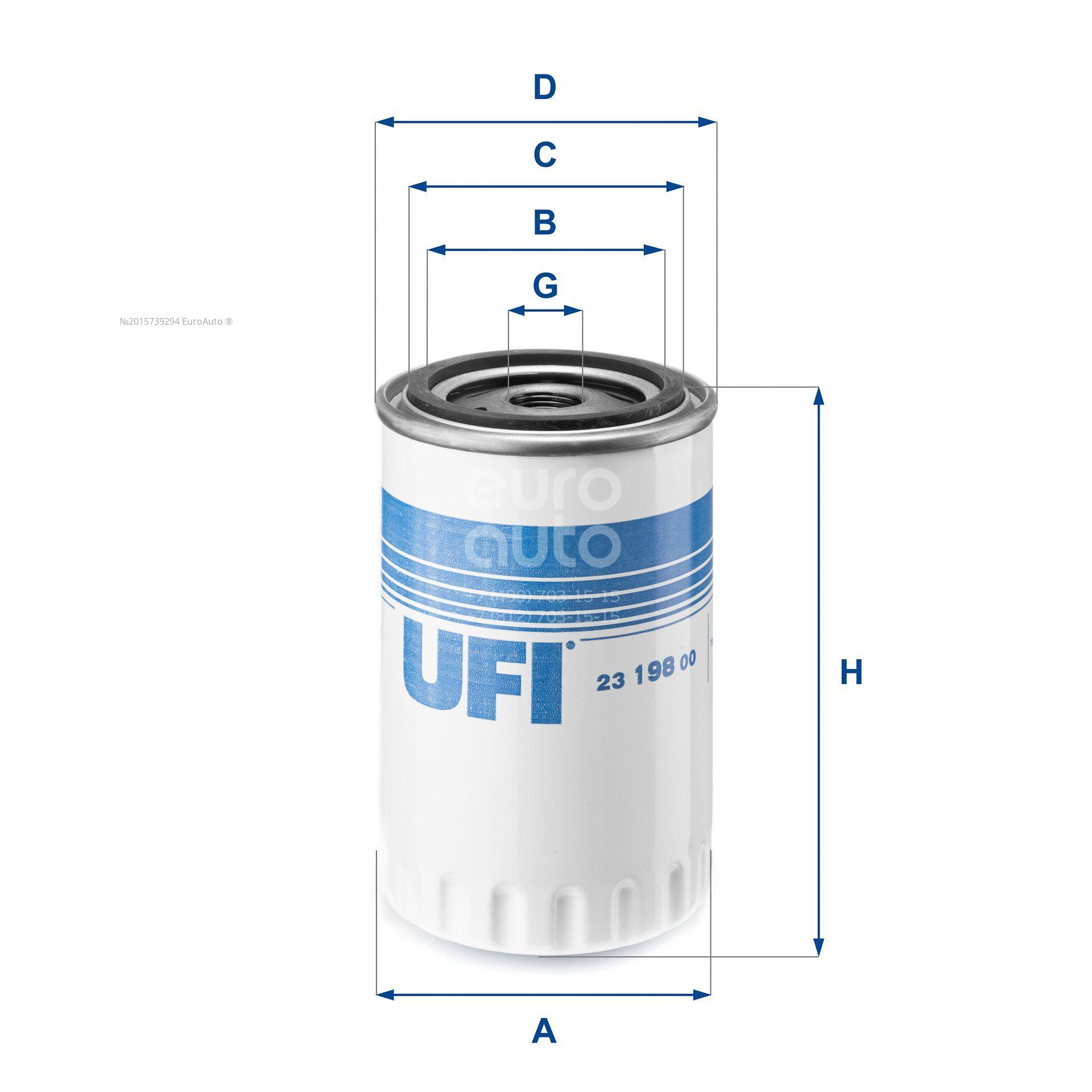 2319800 UFI Фильтр масляный от производителя по спец цене купить в Туле