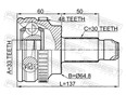 ШРУС наружный передний FEBEST 1910-E60A48