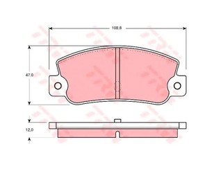 Колодки тормозные задние дисковые к-кт для Fiat Croma 1990-1996 новый