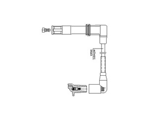 Провод высокого напряжения для VW Golf IV/Bora 1997-2005 новый