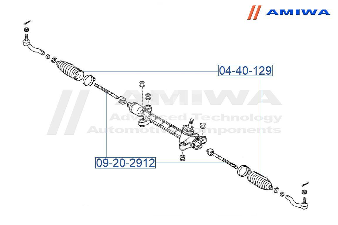 04-40-129 Amiwa Пыльник рулевой рейки от производителя по спец цене купить  в Туле