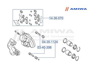 Р/к переднего суппорта для Toyota MR II ZZW30 2000-2007 новый