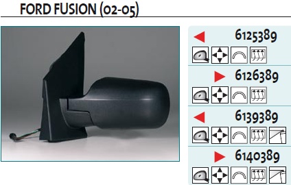 Зеркало левое электрическое