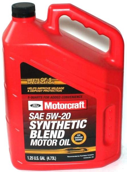 Масло MOTORCRAFT FORD SYNTHETIC BLEND MOTOR OIL 5W20 4.73Л купить в ...