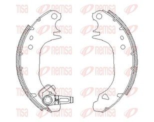 Колодки барабанные к-кт для Peugeot 205 1983-1996 новый