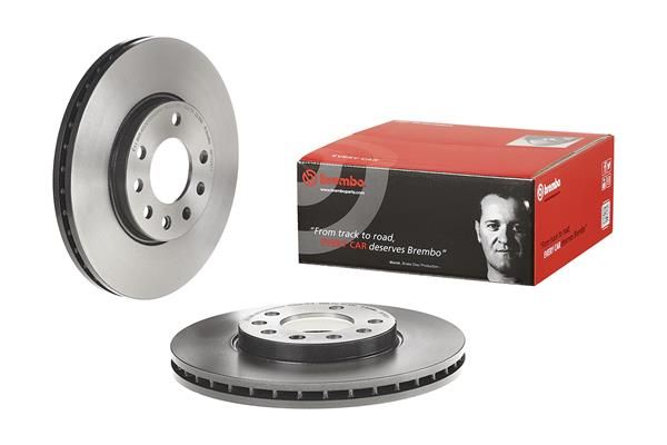 Brembo 09.7629.11 Front brake disc with UV paint, quantity 2 : Brembo
