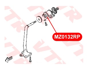 Сайлентблок переднего рычага задний для Mazda MPV I (LV) 1988-1999 новый