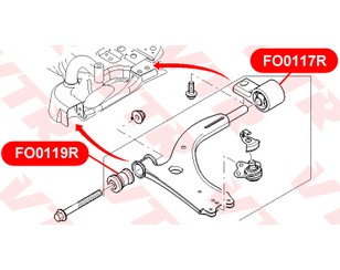 Сайлентблок переднего рычага передний для Ford Fusion 2002-2012 новый