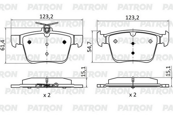 Колодки тормозные задние дисковые к-кт