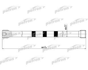 Торсион задний правый для Renault Scenic 1996-1999 новый