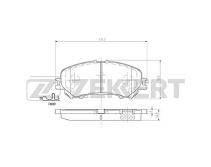 Передние тормозные колодки Nissan Ashqai (J11) цена оригинала и комплект Передние тормозные колодки Nissan Qashqai j11 в Москве