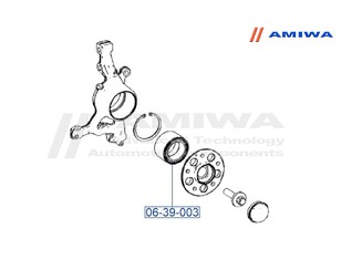 Подшипник передней ступицы 54 для Mercedes Benz W212 E-Klasse 2009-2016 новый