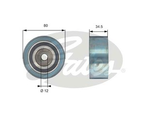 Ролик-натяжитель ремня ГРМ для Seat Altea 2004-2015 новый