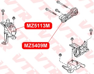Опора двигателя правая для Mazda Mazda 2 (DE) 2007-2014 новый