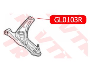 Сайлентблок переднего рычага задний для Geely MK 2008-2015 новый