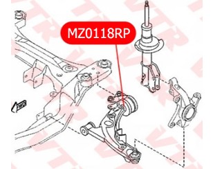 Сайлентблок нижнего рычага задний для Mazda CX 7 2007-2012 новый