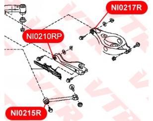 Сайлентблок заднего рычага для Nissan Murano (Z50) 2004-2008 новый