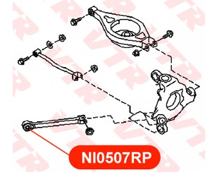 Сайлентблок тяги для Nissan 350Z (Z33) 2003-2009 новый