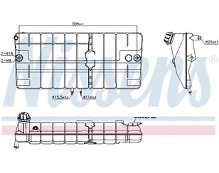 Бачок расширительный для MAN 2-Serie F90 1986-1997 новый