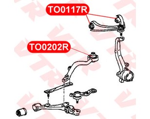 Сайлентблок верхнего рычага для Toyota Mark 2 (X10#) 1996-2000 новый