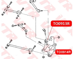 Сайлентблок заднего поворотного кулака для Lexus IS 250/350 2005-2013 новый