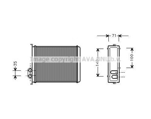 Радиатор отопителя для Volvo V70 1997-2000 новый
