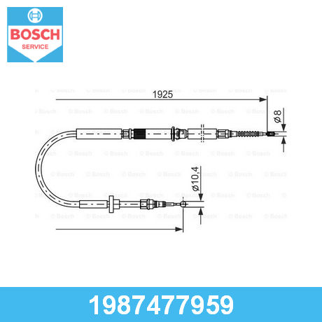 Трос стояночного тормоза