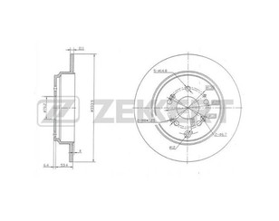 Диск тормозной задний для Honda Pilot 2008-2015 новый