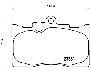 Колодки тормозные передние к-кт для Lexus LS 430 (UCF30) 2000-2006 новый