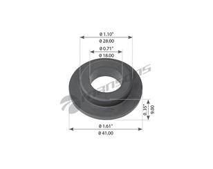 Уплотнитель (наружный) для DAF 75 1992-1998 новый