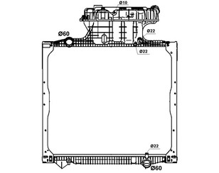 Радиатор основной для MAN 4-Serie TGA 2000-2008 новый