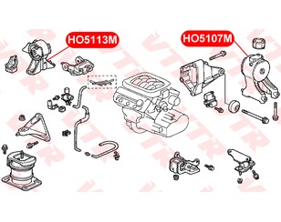 Опора двигателя правая для Honda Odyssey III 2003-2010 новый