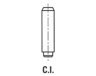 Направляющая клапана выпускного для Citroen Jumper 230 1994-2002 новый