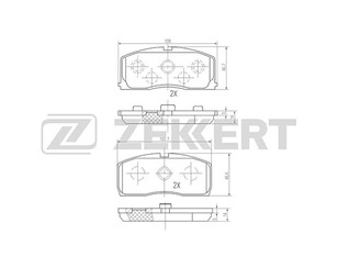 Колодки тормозные передние к-кт для Lifan Smily 2008-2018 новый