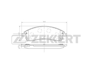 Колодки тормозные передние к-кт для Cadillac SRX 2003-2009 новый