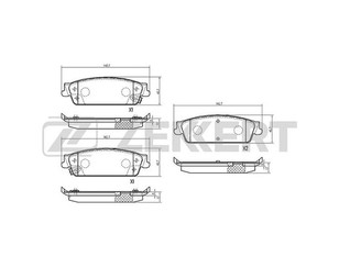 Колодки тормозные задние дисковые к-кт для Chevrolet Tahoe III 2006-2014 новый