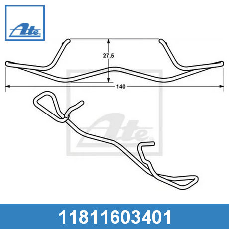 Пружина заднего суппорта