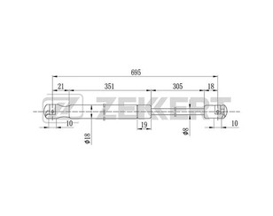 Амортизатор капота для Toyota Camry V40 2006-2011 новый