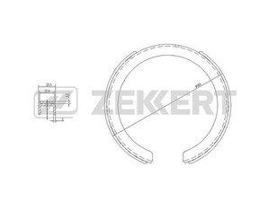 Колодки ручного тормоза к-кт для Mazda CX 9 2007-2016 новый