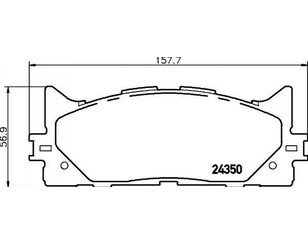Колодки тормозные передние к-кт для Lexus ES (SV40) 2006-2012 новый