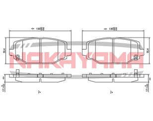 Колодки тормозные задние дисковые к-кт для Chrysler Grand Voyager/Grand Caravan (RT) 2007> новый