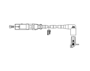 Провод высокого напряжения для Skoda Octavia (A5 1Z-) 2004-2013 новый