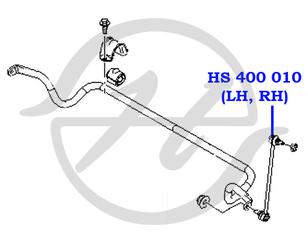 Стойка переднего стабилизатора для Ford Fiesta 2001-2008 новый