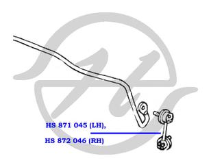 Стойка заднего стабилизатора левая для Honda Civic 2001-2005 новый