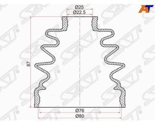 Пыльник ШРУСа (к-кт) для Hyundai Sonata IV (EF)/ Sonata Tagaz 2001-2012 новый