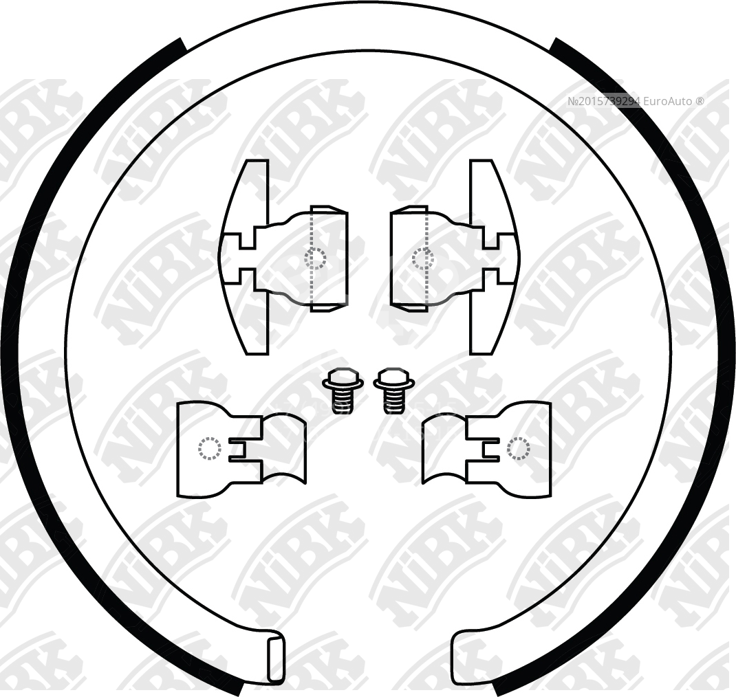FN0705 NiBK Колодки ручного тормоза к-кт от производителя по спец цене  купить в Ростове-на-Дону